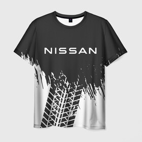 Мужская футболка 3D с принтом NISSAN / Ниссан в Екатеринбурге, 100% полиэфир | прямой крой, круглый вырез горловины, длина до линии бедер | auto | logo | moto | nissan | symbol | авто | автомобиль | гонки | знак | лого | логотип | логотипы | марка | машина | мото | ниссан | символ | символы