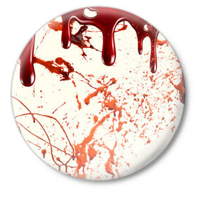 Значок с принтом Стекающая кровь в Екатеринбурге,  металл | круглая форма, металлическая застежка в виде булавки | Тематика изображения на принте: 2020 | blood | halloween | капли | кровавый | кровь | пятна | следы | стекающая | хэллоуин | хэлоуин