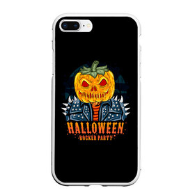 Чехол для iPhone 7Plus/8 Plus матовый с принтом Halloween в Екатеринбурге, Силикон | Область печати: задняя сторона чехла, без боковых панелей | 31 октября | halloween | halowen | ведьма | день всех святых | джек | костюм | кровь | лого | монстр | надпись | праздник | приведение | призрак | светильник | символ | страшная | тыква | ужасы | хеллоуин | хеллуин