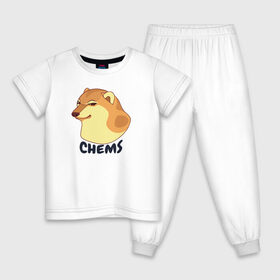 Детская пижама хлопок с принтом Чимс в Екатеринбурге, 100% хлопок |  брюки и футболка прямого кроя, без карманов, на брюках мягкая резинка на поясе и по низу штанин
 | chemps | chems | doge | dogo | дог | доге | доке и чимс | чимс | чимс доге