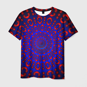 Мужская футболка 3D с принтом Двоичная система в Екатеринбурге, 100% полиэфир | прямой крой, круглый вырез горловины, длина до линии бедер | двоичная система | программный код | цифра | цифры | числа