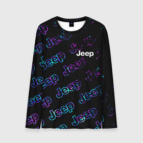 Мужской лонгслив 3D с принтом JEEP / Джип в Екатеринбурге, 100% полиэстер | длинные рукава, круглый вырез горловины, полуприлегающий силуэт | Тематика изображения на принте: auto | jeep | logo | moto | symbol | авто | автомобиль | гонки | джип | знак | лого | логотип | логотипы | марка | машина | мото | символ | символы