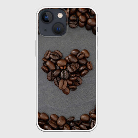 Чехол для iPhone 13 mini с принтом Люблю кофе в Екатеринбурге,  |  | Тематика изображения на принте: бариста | зерна | кофе | любитель кофе