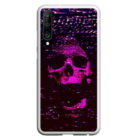 Чехол для Honor P30 с принтом Phonk Skull в Екатеринбурге, Силикон | Область печати: задняя сторона чехла, без боковых панелей | 90 | 90 е | hip hop | music | phonk | phonk memphis | phonk rap | phonk skull | rap | skull | trap | vhs | девяностые | музыка | музыка фонк | помехи | реп | рэп | треп | трэп | флекс | фонк | фонк мемфис | фонк реп | фонк рэп | хип хоп | чере