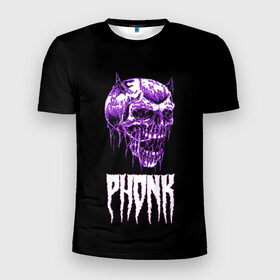 Мужская футболка 3D спортивная с принтом Phonk в Екатеринбурге, 100% полиэстер с улучшенными характеристиками | приталенный силуэт, круглая горловина, широкие плечи, сужается к линии бедра | hip | hip hop | hop | phonk | rap | skull | рэп | фонк | хип | хип хоп | хоп | череп