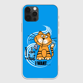 Чехол для iPhone 12 Pro Max с принтом I want - Рыжий кот в Екатеринбурге, Силикон |  | 