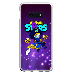 Чехол для Samsung S10E с принтом Brawl Stars Mortis в Екатеринбурге, Силикон | Область печати: задняя сторона чехла, без боковых панелей | bibi | crow | leon | logo game | nita | paladin | rogue mortis | sandy | spike | surge | бравл старс | бравлер | браво | вольт | детям | коварный мортис | леон | логотипы игр | мальчикам | меч | мортис | сенди | спайк | спраут