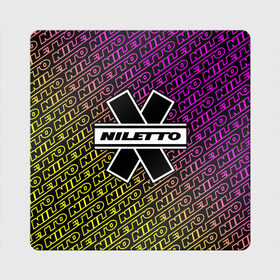 Магнит виниловый Квадрат с принтом НИЛЕТТО / Niletto в Екатеринбурге, полимерный материал с магнитным слоем | размер 9*9 см, закругленные углы | hip | hop | logo | music | nileto | niletto | rap | знак | лого | логотип | логотипы | любимка | музыка | музыкант | нилето | нилетто | рэп | символ | символы | хип | хоп