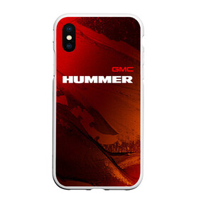 Чехол для iPhone XS Max матовый с принтом HUMMER Хаммер в Екатеринбурге, Силикон | Область печати: задняя сторона чехла, без боковых панелей | Тематика изображения на принте: auto | gmc | humer | hummer | logo | moto | symbol | авто | автомобиль | гонки | знак | лого | логотип | логотипы | марка | машина | мото | символ | символы | хамер | хаммер