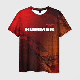 Мужская футболка 3D с принтом HUMMER / Хаммер в Екатеринбурге, 100% полиэфир | прямой крой, круглый вырез горловины, длина до линии бедер | Тематика изображения на принте: auto | gmc | humer | hummer | logo | moto | symbol | авто | автомобиль | гонки | знак | лого | логотип | логотипы | марка | машина | мото | символ | символы | хамер | хаммер