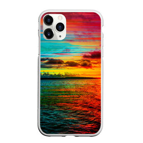 Чехол для iPhone 11 Pro Max матовый с принтом Glitch Sunset в Екатеринбурге, Силикон |  | clouds | glitch | ocean | sea | sky | sun | sunset | water | вода | глитч | море | небо | облака | океан | солнце