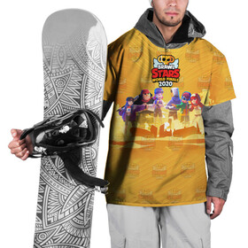 Накидка на куртку 3D с принтом Brawl STARS в Екатеринбурге, 100% полиэстер |  | brawl | leon | moba | rdbrawlstars | stars | supercell | игра | коллаж | паттерн