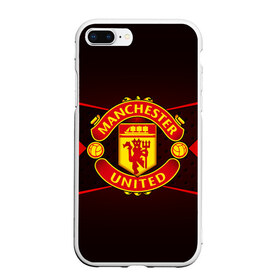 Чехол для iPhone 7Plus/8 Plus матовый с принтом MANCHESTER UNITED в Екатеринбурге, Силикон | Область печати: задняя сторона чехла, без боковых панелей | football | manchester united | англия. | кристал пэлас | манчестер | манчестер сити | манчестер юнайтед | футбол