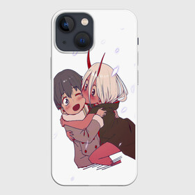 Чехол для iPhone 13 mini с принтом Милый во франксе в Екатеринбурге,  |  | anime | children | darling in the franxx | kiss | manga | waifu | zero two | аниме | аска | вайфу | герой | дети | евангелион | зеро ту | любимый во франксе | манга | милый во франксе | отаку | поцелуй | хиро