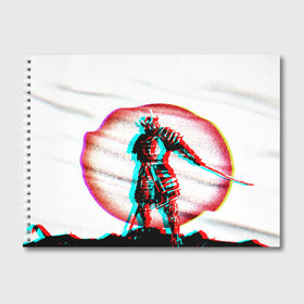 Альбом для рисования с принтом Phonk Japanese Samurai в Екатеринбурге, 100% бумага
 | матовая бумага, плотность 200 мг. | Тематика изображения на принте: 90 | 90 е | hip hop | music | phonk | phonk japan | phonk memphis | phonk rap | rap | samurai | trap | trill | vhs | девяностые | музыка | музыка фонк | реп | рэп | треп | трэп | флекс | фонк | фонк мемфис | фонк реп | фонк рэп | фонк япония |