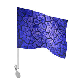 Флаг для автомобиля с принтом Cracks в Екатеринбурге, 100% полиэстер | Размер: 30*21 см | abstraction | cracks | dry | ground | purple | texture | абстракция | земля | сухой | текстура | трещины | фиолетовый