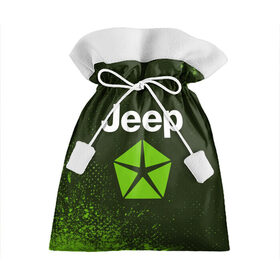 Подарочный 3D мешок с принтом JEEP / Джип в Екатеринбурге, 100% полиэстер | Размер: 29*39 см | Тематика изображения на принте: auto | jeep | logo | moto | symbol | авто | автомобиль | гонки | джип | знак | лого | логотип | логотипы | марка | машина | мото | символ | символы