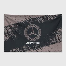 Флаг-баннер с принтом MERCEDES Мерседес в Екатеринбурге, 100% полиэстер | размер 67 х 109 см, плотность ткани — 95 г/м2; по краям флага есть четыре люверса для крепления | amg | auto | bens | benz | logo | merc | mercedes | mercedes benz | mersedes | moto | star | vthctltc | авто | амг | бенц | звезда | класс | лого | логотип | мерин | мерс | мерседес | мерседес бенц | мото | символ | символы | ьуксувуы