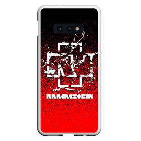 Чехол для Samsung S10E с принтом RAMMSTEIN в Екатеринбурге, Силикон | Область печати: задняя сторона чехла, без боковых панелей | amerika | art | germany | logo | rammstein | rock | till lindemann | арт | германия | группа | логотип | музыка | немецкая группа | немцы | песня | раммштайн | рамштайн | рок