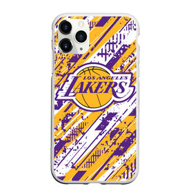 Чехол для iPhone 11 Pro матовый с принтом LAKERS | ЛЕЙКЕРС в Екатеринбурге, Силикон |  | 