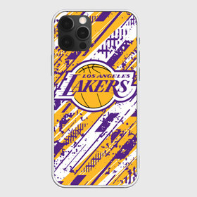 Чехол для iPhone 12 Pro Max с принтом LAKERS ЛЕЙКЕРС в Екатеринбурге, Силикон |  | 