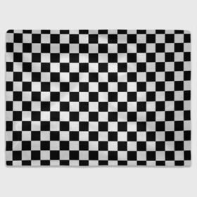 Плед 3D с принтом Шахматка в Екатеринбурге, 100% полиэстер | закругленные углы, все края обработаны. Ткань не мнется и не растягивается | абстракция | в клетку | игра | клетка | клеточка | тренд | черно белая | черно белая клетка | шахматка | шахматная клетка | шахматы