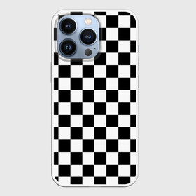 Чехол для iPhone 13 Pro с принтом Шахматка в Екатеринбурге,  |  | абстракция | в клетку | игра | клетка | клеточка | тренд | черно белая | черно белая клетка | шахматка | шахматная клетка | шахматы