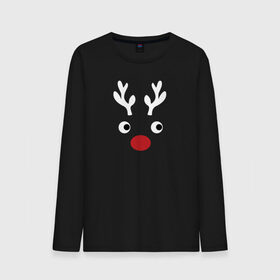 Мужской лонгслив хлопок с принтом Deer Papa в Екатеринбурге, 100% хлопок |  | 2020 | family look | merry christmas | new year | год крысы | зима | новый год | праздник | рождество | фэмили лук