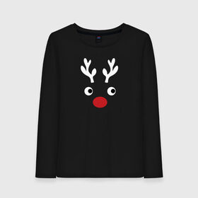 Женский лонгслив хлопок с принтом Deer Papa в Екатеринбурге, 100% хлопок |  | 2020 | family look | merry christmas | new year | год крысы | зима | новый год | праздник | рождество | фэмили лук