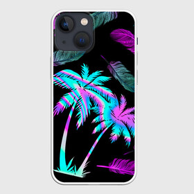 Чехол для iPhone 13 mini с принтом Неоновое лето в Екатеринбурге,  |  | брызги | вселенная | детская | для девочки | космос | красота | лето | мальчик | неон | пальма | пальмы | перо | перышко | пляж | потерялся | радуга | яркая
