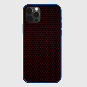 Чехол для iPhone 12 Pro Max с принтом Red mesh в Екатеринбурге, Силикон |  | abstraction | dark | hexagon | mesh | red | red mesh | shape | texture | абстракция | красная сетка | красный | сетка | текстура | темный | форма | шестиугольник