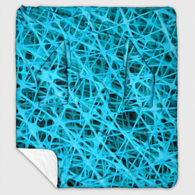Плед с рукавами с принтом GARDSER в Екатеринбурге, 100% полиэстер | Закругленные углы, все края обработаны. Ткань не мнется и не растягивается. Размер 170*145 | Тематика изображения на принте: abstraction | acidic | blue | lines | mesh | shapes | surface | texture | абстракция | кислотный | линии | поверхность | сетка | текстура | формы