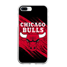 Чехол для iPhone 7Plus/8 Plus матовый с принтом Чикаго Буллз в Екатеринбурге, Силикон | Область печати: задняя сторона чехла, без боковых панелей | bulls | chicago | chicago bulls | nba | баскетбол | буллз | нба | чикаго | чикаго буллз