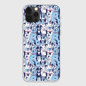 Чехол для iPhone 12 Pro Max с принтом МИЛЫЕ ПЕСИКИ в Екатеринбурге, Силикон |  | dog | husky | pattern | добрый | милый | паттерн | пес | песик | собака | собачка | хакси