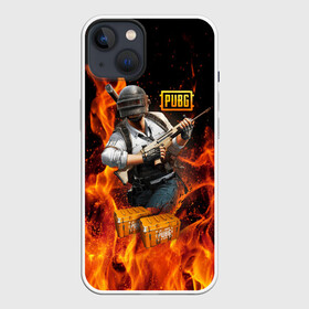 Чехол для iPhone 13 с принтом PUBG в Екатеринбурге,  |  | battlegrounds | playerunknown s | pubg | вода | згип | игра | компьютерная игра | огонь | огонь и вода | пабг | пубг | шутер