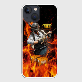Чехол для iPhone 13 mini с принтом PUBG в Екатеринбурге,  |  | battlegrounds | playerunknown s | pubg | вода | згип | игра | компьютерная игра | огонь | огонь и вода | пабг | пубг | шутер