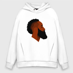 Мужское худи Oversize хлопок с принтом James Harden в Екатеринбурге, френч-терри — 70% хлопок, 30% полиэстер. Мягкий теплый начес внутри —100% хлопок | боковые карманы, эластичные манжеты и нижняя кромка, капюшон на магнитной кнопке | Тематика изображения на принте: basketball | game | harden | houston | james | nba | rockets | sport | баскетбол | борода | джеймс | нба | рокетс | спорт | тренер | харден | хьюстон | чемпион