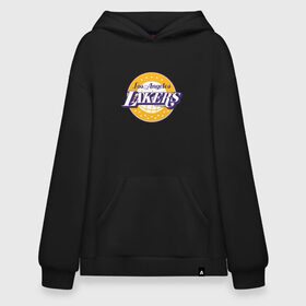 Худи SuperOversize хлопок с принтом Los Angeles Lakers в Екатеринбурге, 70% хлопок, 30% полиэстер, мягкий начес внутри | карман-кенгуру, эластичная резинка на манжетах и по нижней кромке, двухслойный капюшон
 | 23 | anthony davis | basketball | bryant | game | james | kobe | lebron | los angeles | nba | sport | баскетбол | брайант | бровь | джеймс | калифорния | коби | король | леброн | лейкерс | лос анджелес | нба | спорт | тренер | чемпио