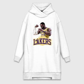 Платье-худи хлопок с принтом LeBron   Lakers в Екатеринбурге,  |  | 23 | anthony davis | basketball | bryant | game | james | kobe | lebron | los angeles | nba | sport | баскетбол | брайант | бровь | джеймс | калифорния | коби | король | леброн | лейкерс | лос анджелес | нба | спорт | тренер | чемпио