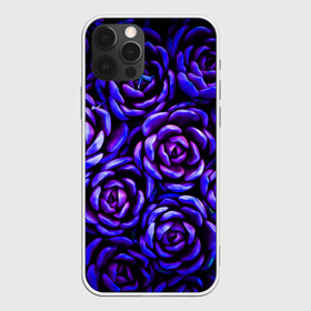 Чехол для iPhone 12 Pro с принтом Lovely Roses в Екатеринбурге, силикон | область печати: задняя сторона чехла, без боковых панелей | flowers | large | lovely roses | plants | purple | roses | succulent | texture | крупный | прекрасные розы | растения | розы | суккулент | текстура | фиолетовый | цветы