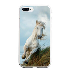 Чехол для iPhone 7Plus/8 Plus матовый с принтом Лошадь в Екатеринбурге, Силикон | Область печати: задняя сторона чехла, без боковых панелей | животные | звери | кони | конь | коняшка | лошади | лошадка | лошадь | пони | природа