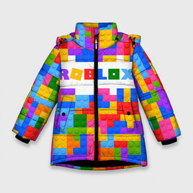 Зимняя куртка для девочек 3D с принтом ROBLOX LEGO в Екатеринбурге, ткань верха — 100% полиэстер; подклад — 100% полиэстер, утеплитель — 100% полиэстер. | длина ниже бедра, удлиненная спинка, воротник стойка и отстегивающийся капюшон. Есть боковые карманы с листочкой на кнопках, утяжки по низу изделия и внутренний карман на молнии. 

Предусмотрены светоотражающий принт на спинке, радужный светоотражающий элемент на пуллере молнии и на резинке для утяжки. | piggy | roblox | roblox games | roblox piggy | игра роблокс | пигги. | роблокс | роблокс пигги | робукс