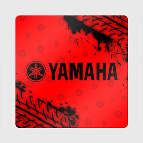 Магнит виниловый Квадрат с принтом YAMAHA MOTOR / Ямаха в Екатеринбурге, полимерный материал с магнитным слоем | размер 9*9 см, закругленные углы | auto | logo | moto | motor | symbol | yamaha | авто | автомобиль | гонки | знак | лого | логотип | логотипы | марка | машина | мото | мотоцикл | мотоциклы | символ | символы | ямаха