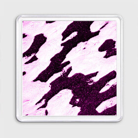 Магнит 55*55 с принтом Shine в Екатеринбурге, Пластик | Размер: 65*65 мм; Размер печати: 55*55 мм | abstraction | bw | ice | pink | shine | snow | texture | top view | white | абстракция | белый | блеск | вид сверху | лед | розовый | снег | текстура | чб