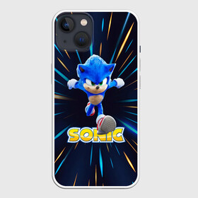 Чехол для iPhone 13 с принтом SONIC. в Екатеринбурге,  |  | game | sega | sonic | sonic the hedgehog | видеоигра | доктор эггман | звуковой | игра | со скоростью звука | соник | соник в кино