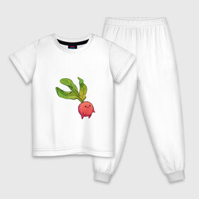 Детская пижама хлопок с принтом Милая редиска в Екатеринбурге, 100% хлопок |  брюки и футболка прямого кроя, без карманов, на брюках мягкая резинка на поясе и по низу штанин
 | арт | мило | милый | овощ | редис | редиска | рисунок | свежий овощ | свежий продукт