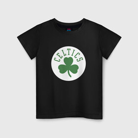 Детская футболка хлопок с принтом Boston Celtics в Екатеринбурге, 100% хлопок | круглый вырез горловины, полуприлегающий силуэт, длина до линии бедер | 