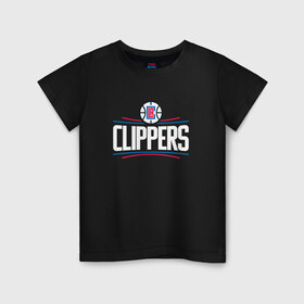 Детская футболка хлопок с принтом Los Angeles Clippers в Екатеринбурге, 100% хлопок | круглый вырез горловины, полуприлегающий силуэт, длина до линии бедер | Тематика изображения на принте: angeles | clippers | los | nba | анджелес | баскетбол | клипперс | лос | нба