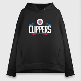 Женское худи Oversize хлопок с принтом Los Angeles Clippers в Екатеринбурге, френч-терри — 70% хлопок, 30% полиэстер. Мягкий теплый начес внутри —100% хлопок | боковые карманы, эластичные манжеты и нижняя кромка, капюшон на магнитной кнопке | angeles | clippers | los | nba | анджелес | баскетбол | клипперс | лос | нба