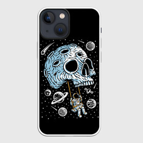 Чехол для iPhone 13 mini с принтом Skull Space в Екатеринбурге,  |  | art | asteroid | astronaut | meteorite | planets | satellite | skull | space | stars | арт | астероид | звезды | космонавт | космос | метеорит | планеты | спутник | череп